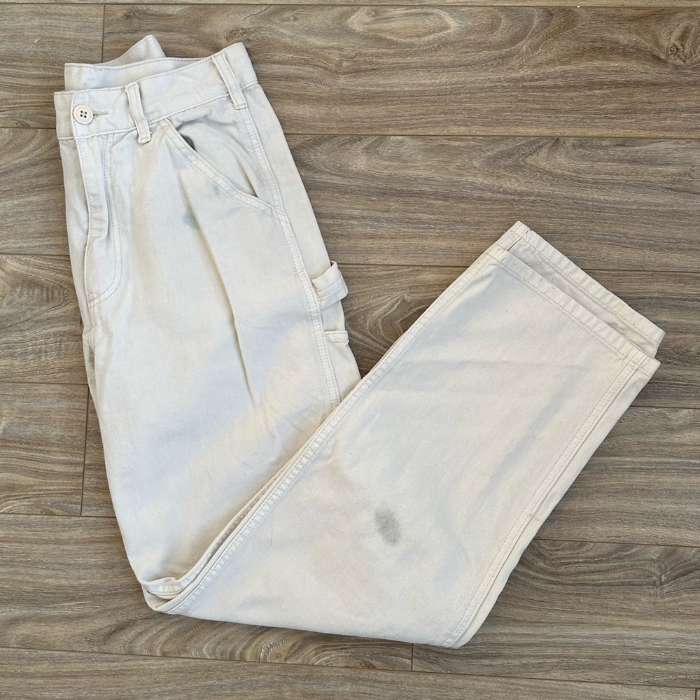 Brandy Melville White Carpenter Pants